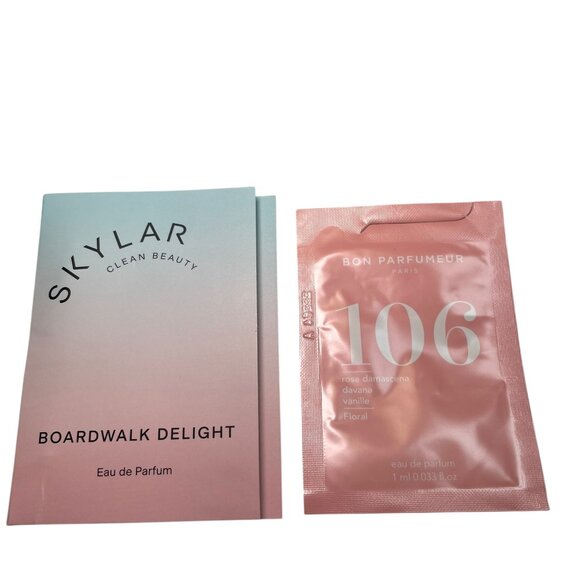 Lot of 8 Perfume Samples + Cle de Peau Cosmetics Bag – New - Picture 4 of 9